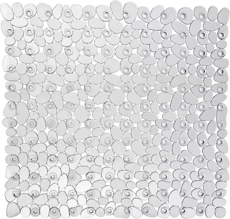 Wenko tapis de douche antidérapant paradise 54x54cm transparent - tapis antidérapant pour douche - avec ventouses