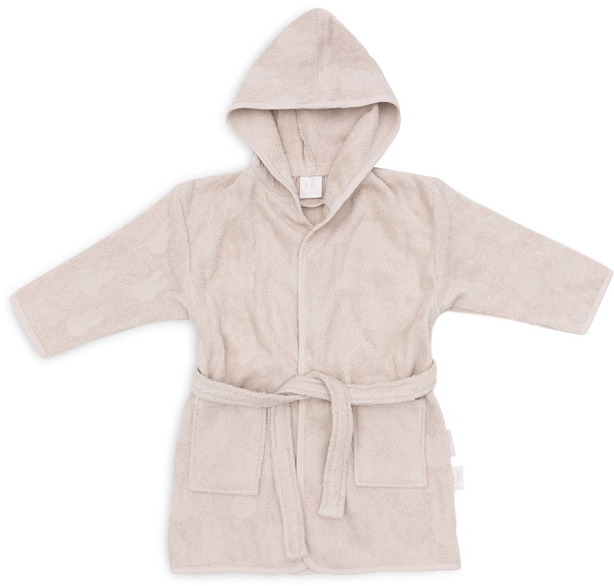 Jollein x Miffy - peignoir bébé éponge 1-2 ans - peignoir enfant avec capuche - jacquard miffy - nougat