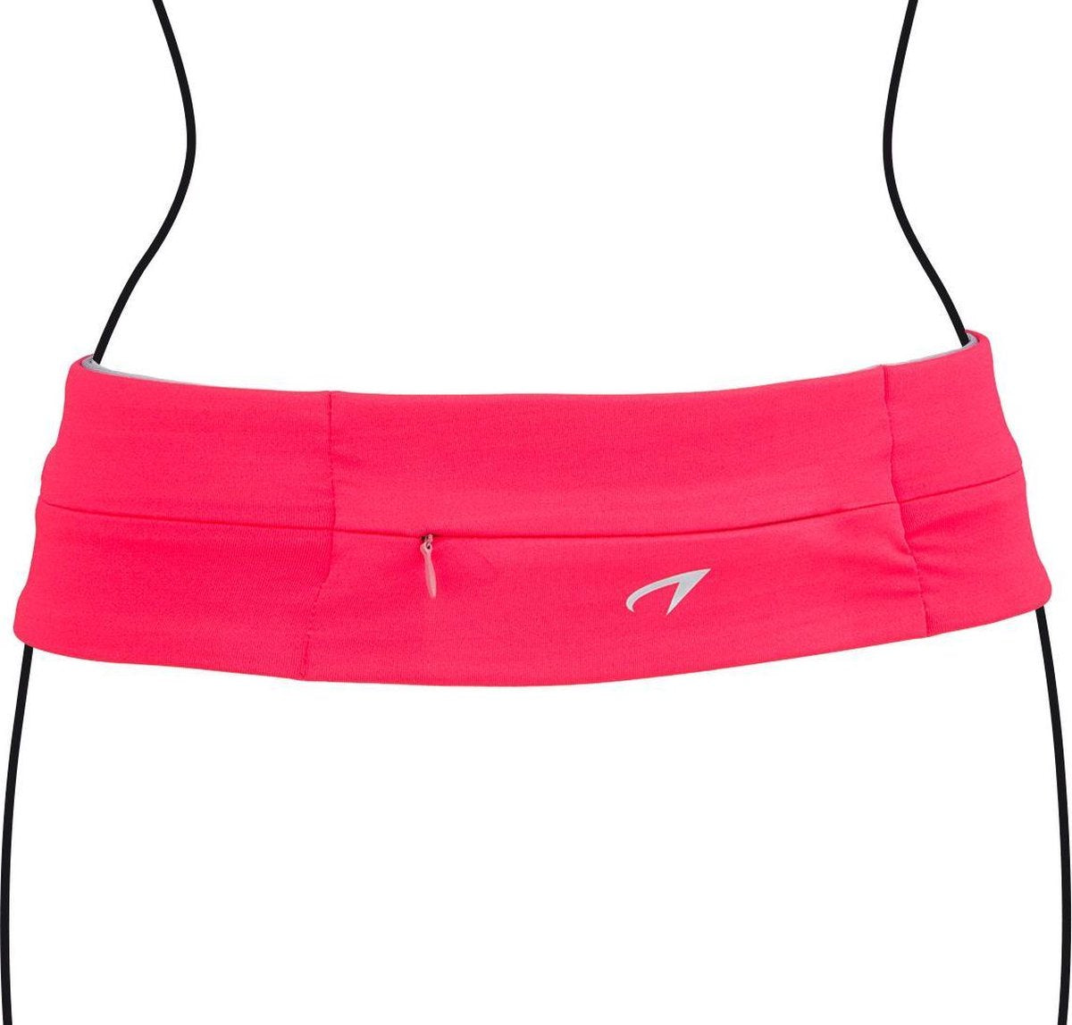 Bande de sport Avento twist rose fluo noir taille l | 10 pièces