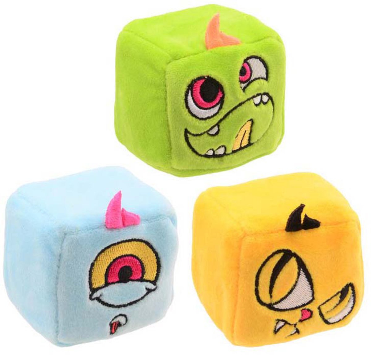 Cube monstre en peluche à montée lente Johntoy