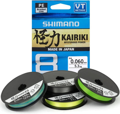 Shimano kairiki 8 150m - vert mante