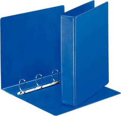 Classeur à anneaux A4 Esselte essentials panorama - avec 2 pochettes - largeur de dos de 62 mm - capacité de 380 feuilles - bleu