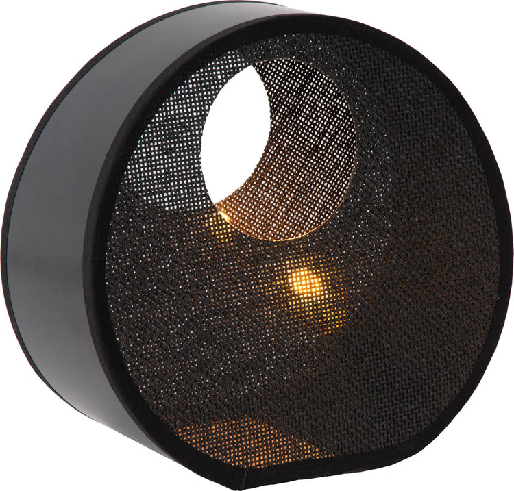 Lucide loxia - lampe de table - ø 26,5 cm - 1xe14 - noir