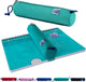 Trousse Oxford - turquoise avec élastique - trousse ronde pour stylos 22 cm - trousse pour garçons - trousse pour filles