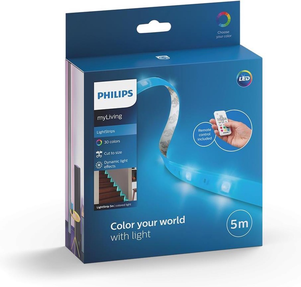 Bande lumineuse LED Philips - lumière colorée - 5m