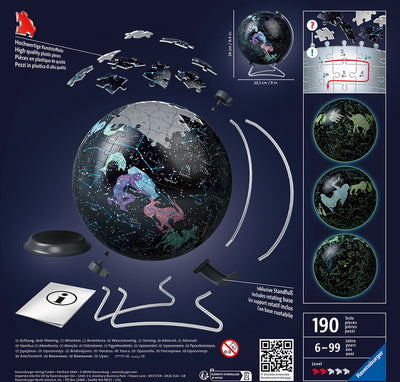 Les constellations de puzzle 3d Ravensburger brillent dans l'obscurité, 180.
