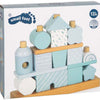 Small foot - maison empilable en bois bleu - 18 pcs.