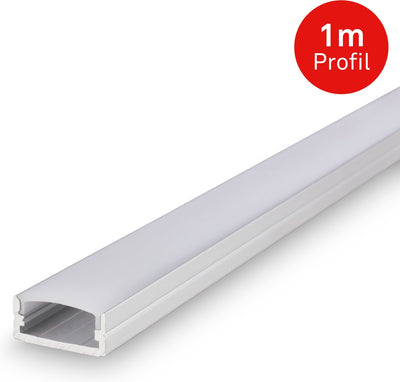 Briloner pimp your stripe profilé en aluminium 1m, cache-grille, autocollant, argent
