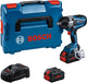 Clé à chocs professionnelle Bosch gds 18v-1000 - biturbo - 1000 nm - 18v - 1 2 - avec 2x 18 v (8,0 ah) et chargeur