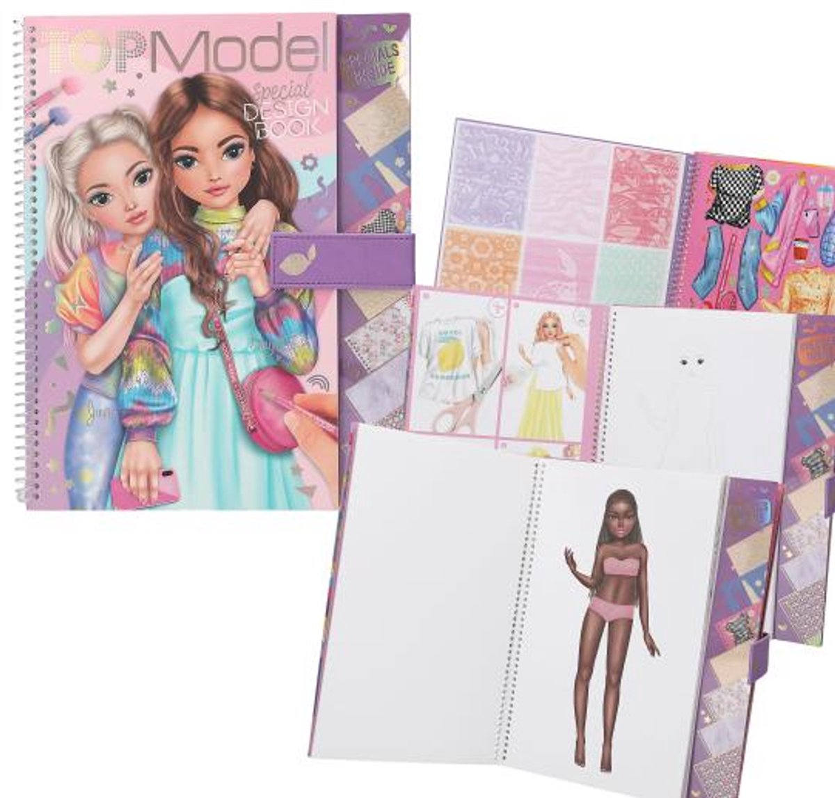 Depesche livre de coloriage top model design spécial - dessin et design créatif.