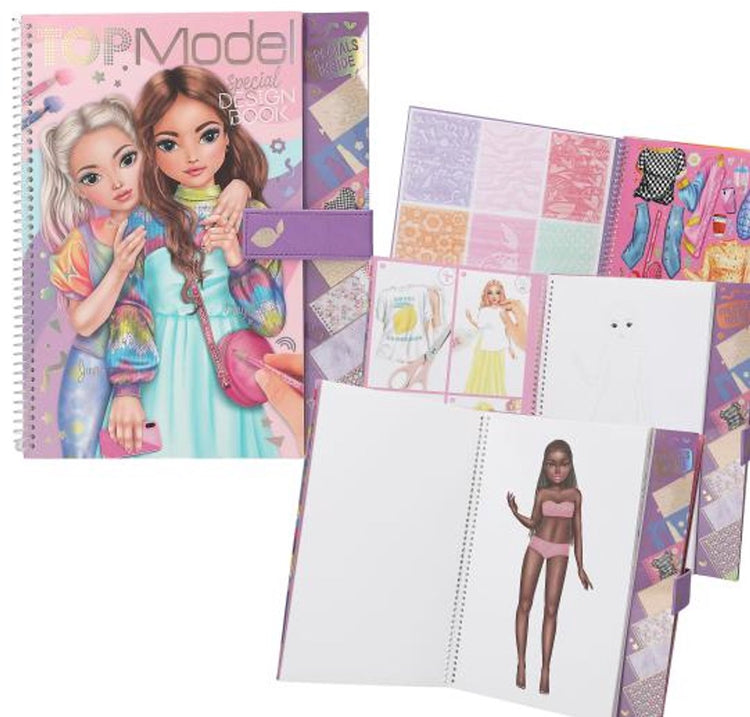 Depesche livre de coloriage top model design spécial - dessin et design créatif.