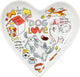 Blond Amsterdam Bord Hart Dog Love