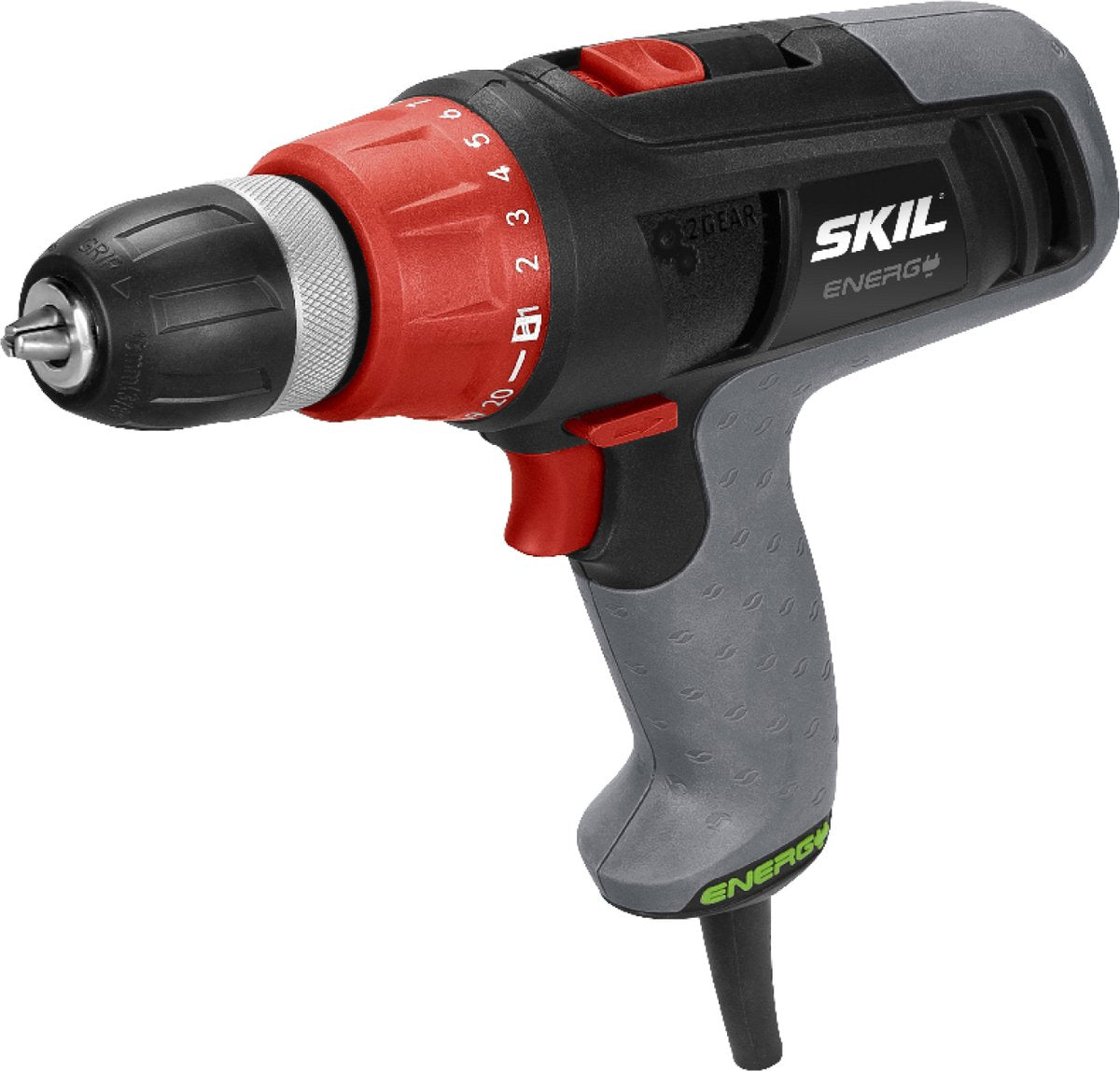 Tournevis Skil 'energy line' - tournevis perceuse en 1 - sur cordon 6 mètres - mandrin sans clé 10mm - soft grip - vitesses variables - 6221 AA