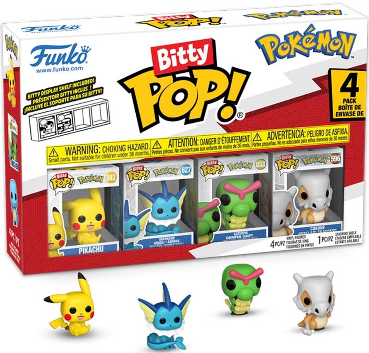 Funko Pokémon Bitty Pop! figurine en vinyle pack de 4 série 1 - 2 cm