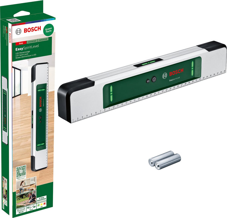 Bosch easyspiritlevel - niveau à bulle - piles incluses - autocollant d'interprétation LED - autocollant d'étalonnage
