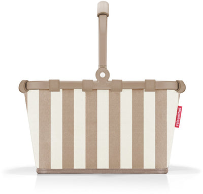 Reisenthel carrybag panier à provisions taille xs - 5l - summerstripes café sable