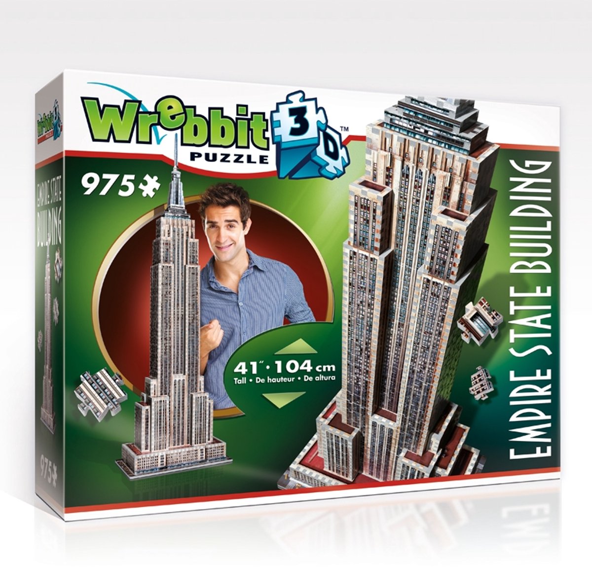 Wrebbit empire state building - puzzle 3d - 975 pièces