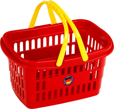 Panier de courses Klein Toys - 26,5x17,5x14 cm - plastique de haute qualité - incl. poignées pratiques aux bords arrondis - rouge jaune