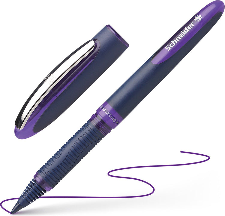 Instruments d'écriture Schneider roller schneider - one business - largeur de trait 0,6 mm - violet - s-183008