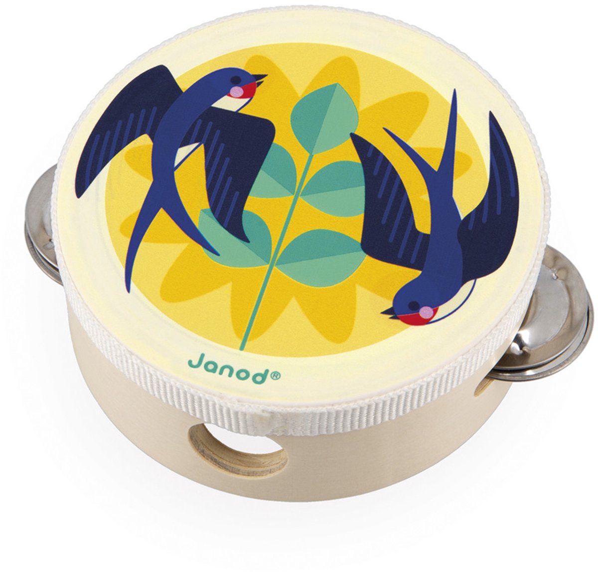 Janod - gioia - tambourine - birds