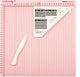 Tableau de notation créatif Vaessen - score facile - 30,5 x 30,5 cm - avec os pliant et règle - en cm - rose