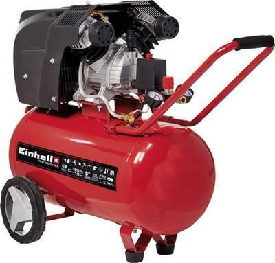 Compresseur électrique Einhell te-ac 400 50 10 v - 2200 w - 10 bar - réservoir 50 l - capacité d'aspiration : 400 l min - lubrifié à l'huile - entraînement par courroie