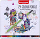 Les crayons de couleur Bruynzeel peuvent, 24 couleurs