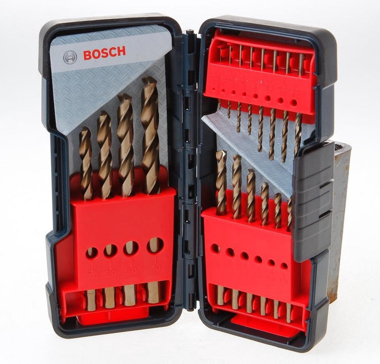 Bosch pro ssteel hss-co jeu de forets hélicoïdaux, 18d