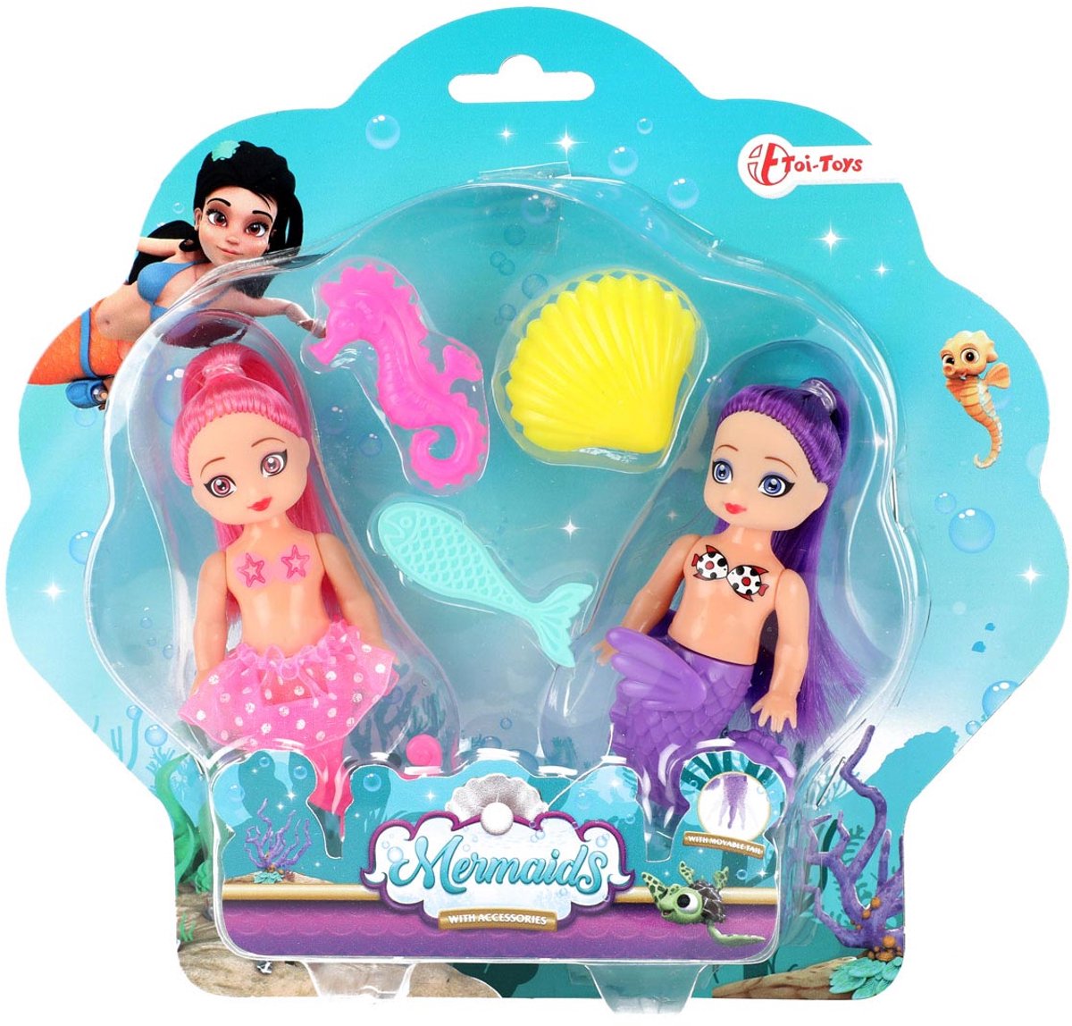 Sirène sirène pop avec accessoires, 12 cm