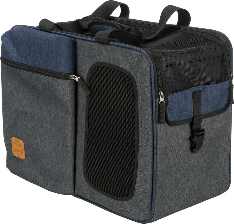 Trixie sac à dos pour chien tara - gris bleu - jusqu'à 7 kg - 25 x 38 x 50 cm