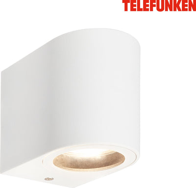 Telefunken - Applique LED - 322906tf - ip44 - lampe interchangeable - 8 x 7 x 9 cm - blanc