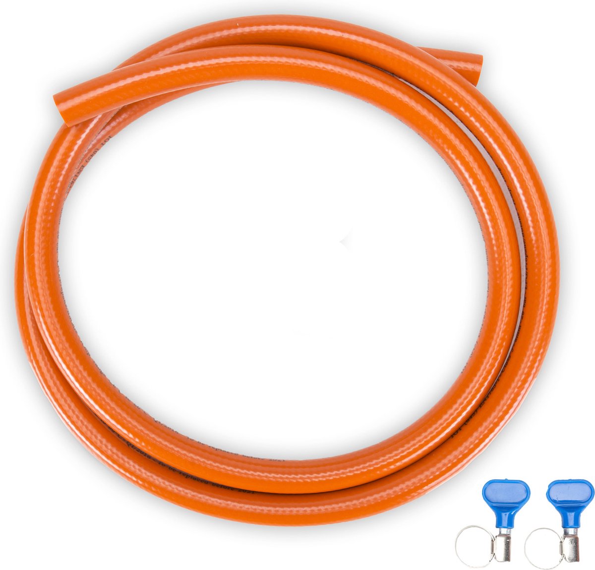 Tuyau gaz Gimeg HD PVC - 2 colliers de serrage - 1 m