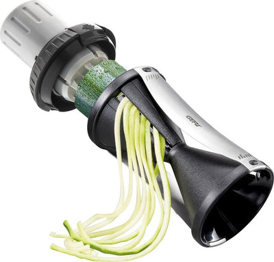Coupe-spirale Gefu spirelli® 2.0 – coupe-julienne – avec éplucheur et brosse de nettoyage