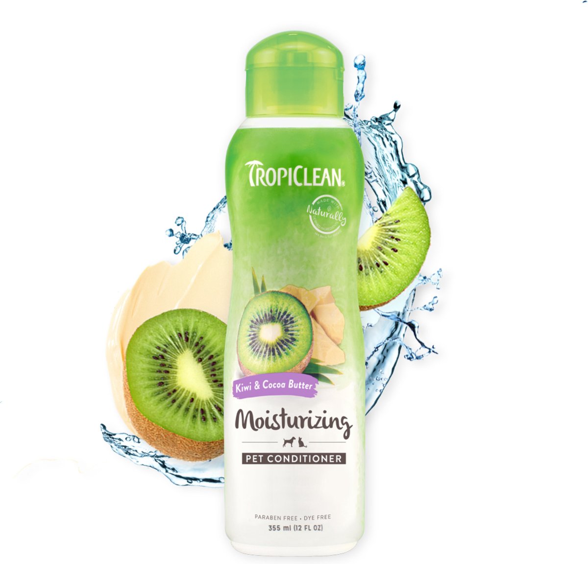 Tropiclean kiwi et beurre de coco - après-shampooing pour chiens - 355 ml