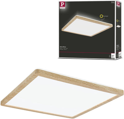 Paulmann panneau LED atria brille rétroéclairage ip44 angulaire 293x293 mm 16w 1600lm 3000k aspect bois