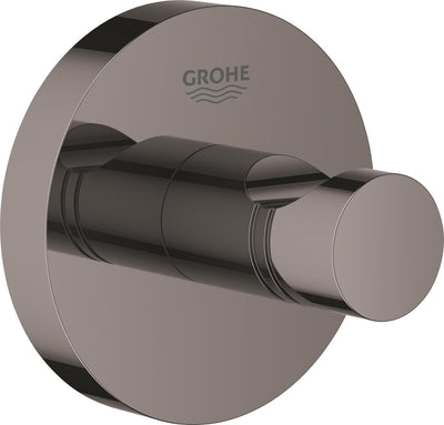 Grohe essentials crochet pour peignoir - crochet pour serviette - métal - graphite dur (noir) - 40364a01