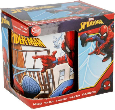 Tasse Spider-man spiderman grande puissance céramique rouge bleu (11,7 x 10 x 8,7 cm) (350 ml)