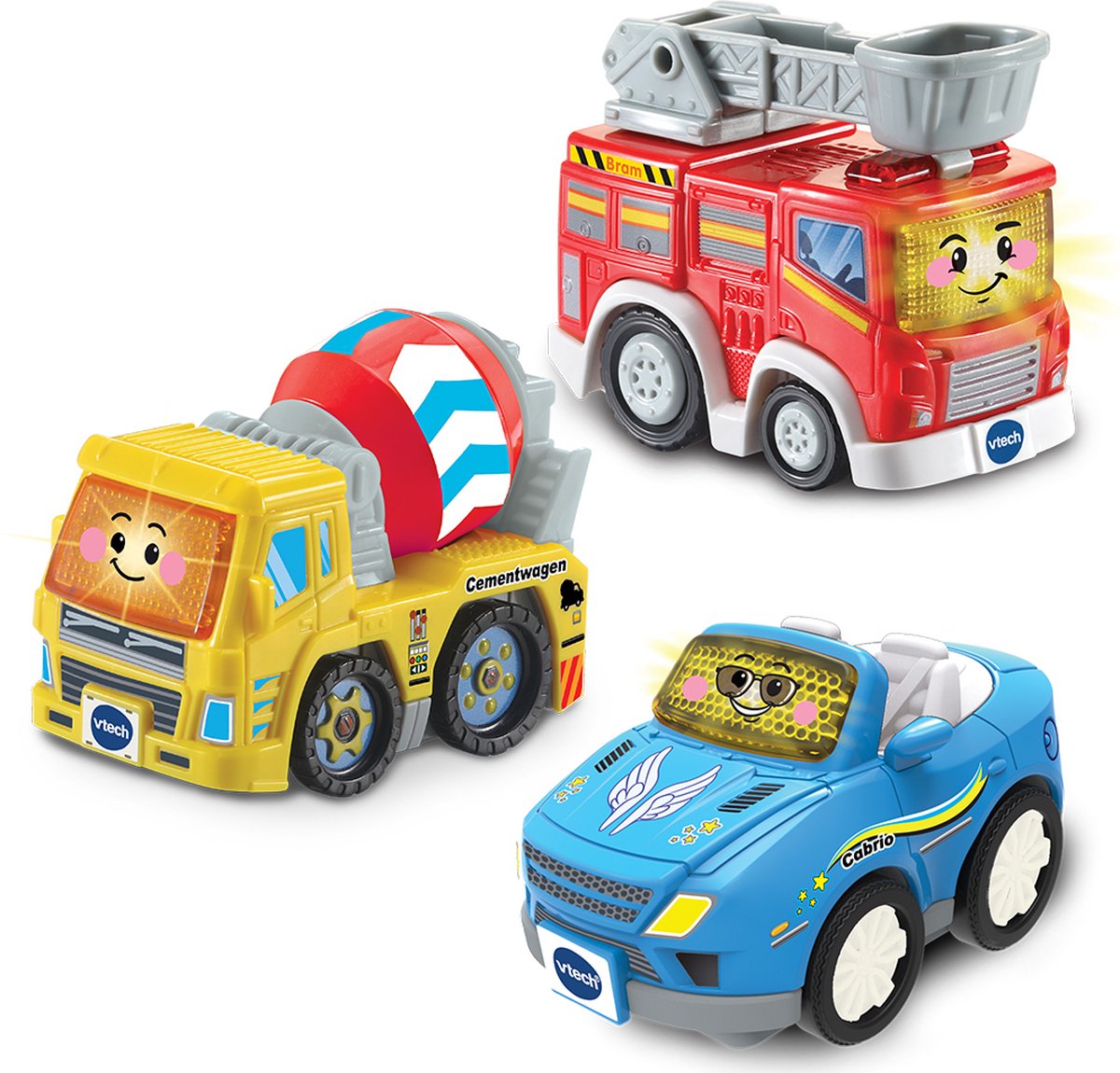 Vtech TOET TOET Auto's Pack Collin, Sepp et Bram