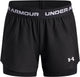 Under armour ua tech play up 2n1 short pantalon de sport unisexe - noir - blanc
