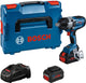 Visseuse à percussion professionnelle Bosch gds 18v-1050 h - biturbo - avec 2x batteries 18v (8,0 ah) et chargeur