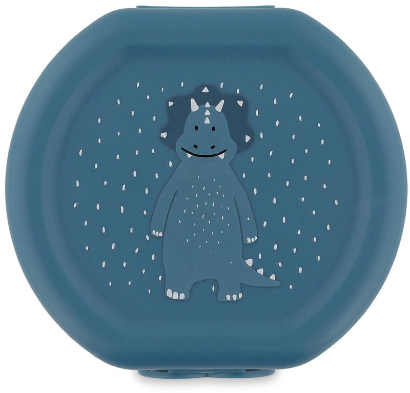 Trixie lot de deux boîtes à goûter avec clip - Mr. Triceratops - facile à ouvrir - sans BPA - pour l'école et les déplacements