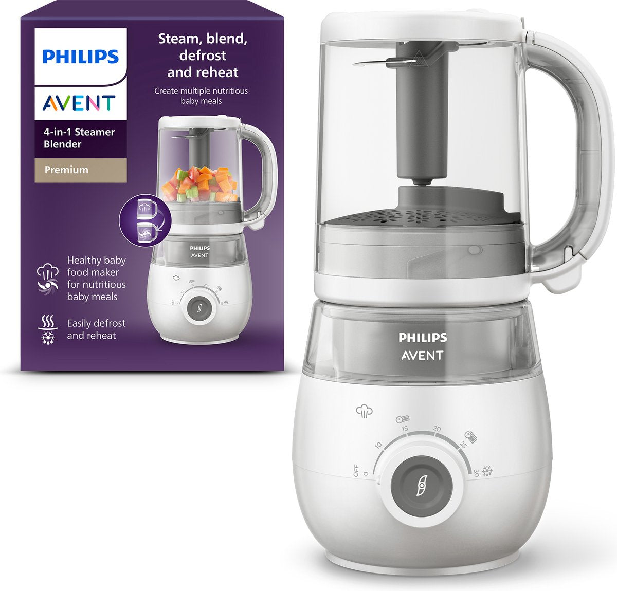Philips avent scf883 01 mixeur vapeur