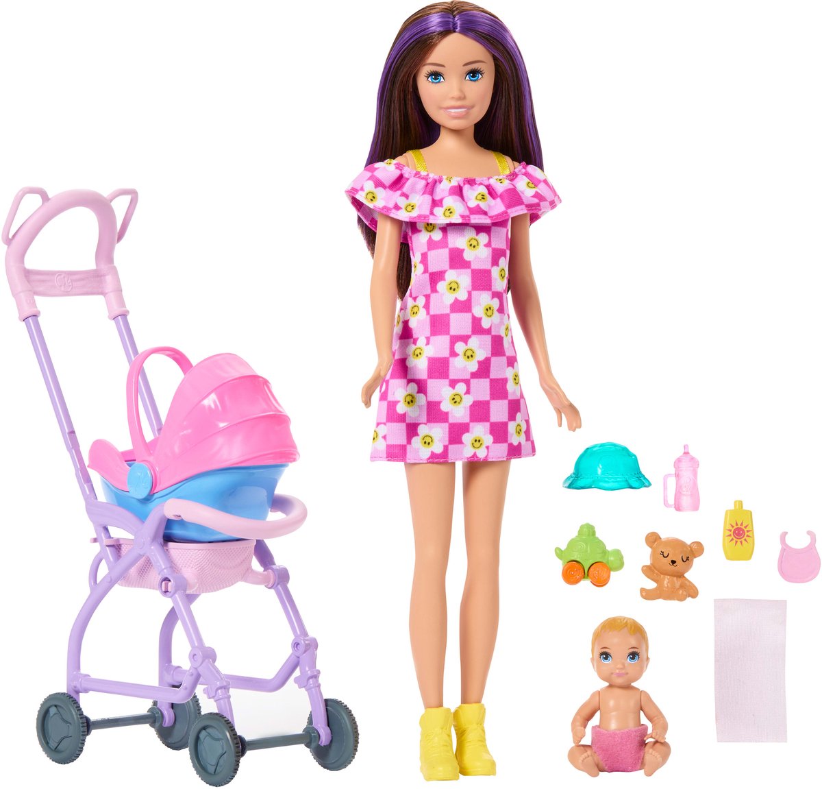 Barbie skipper baby-sitters - coffret de jeu avec skipper et poupée