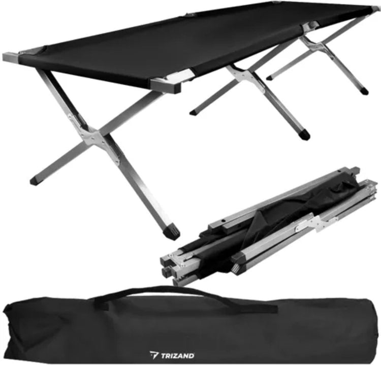 Lit de camping Trizand - lit de campagne - solide et confortable - 23190 lit cantilever fort confort