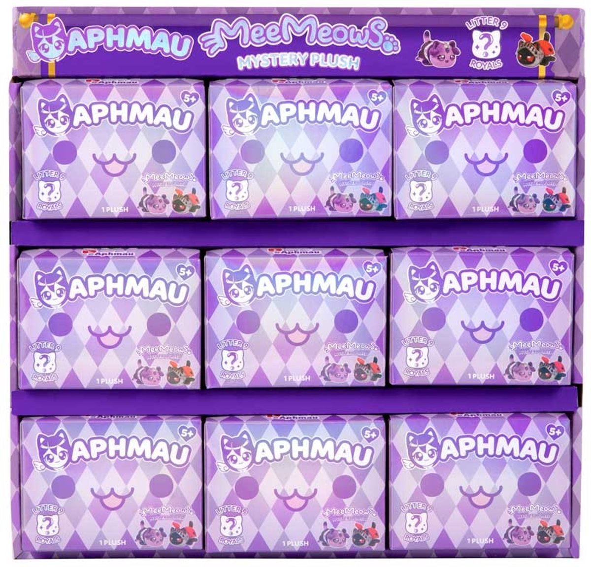 Aphmau 6 peluche mystère meemeow - série 9 - royals