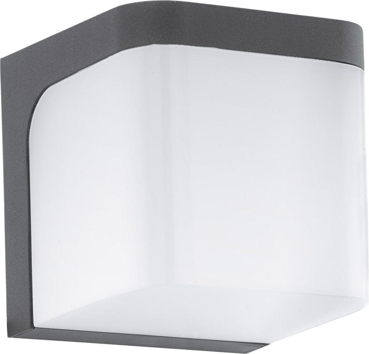 Eglo jorba - éclairage extérieur - ip44 - applique - 1 lumière - anthracite - blanc
