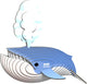 Puzzle 3D Eugy - baleine bleue - animaux marins - durable - collectionnez-les tous - 6 ans