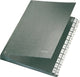 Dossier de bureau Leitz carton - onglets a-z - a4 - noir
