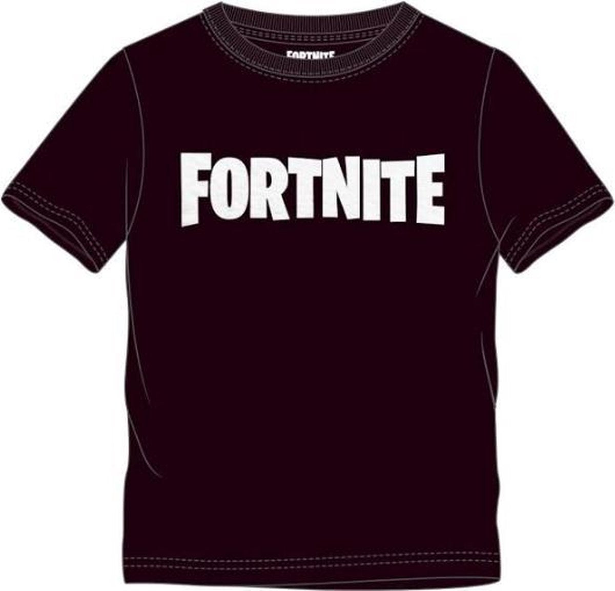 Epic games fortnite - t-shirt noir logo enfants 164cm -14 ans