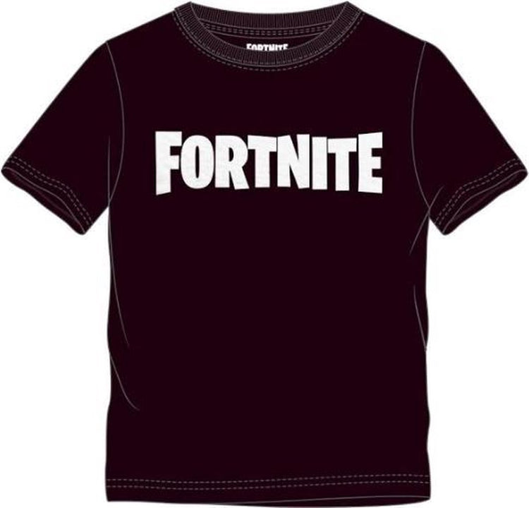 Epic games fortnite - t-shirt noir logo enfants 164cm -14 ans